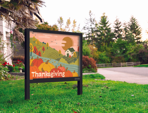 Thanksgiving Scene Yardsy Sign Yard.Jpg