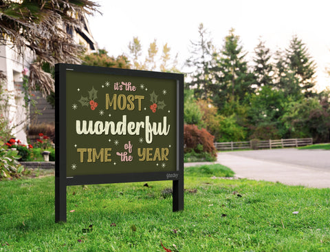 The Most Wonderful Time Yardsy Sign Yard