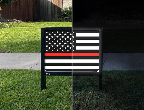 Thin Red Line Yardsy Sign yard sign