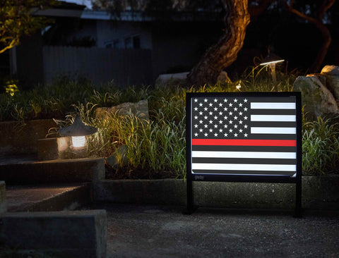 Thin Red Line Yardsy Sign yard sign