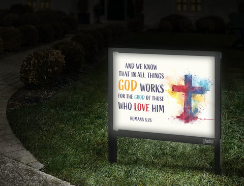 Those Who Love Him Yardsy Sign Walkway.Jpg