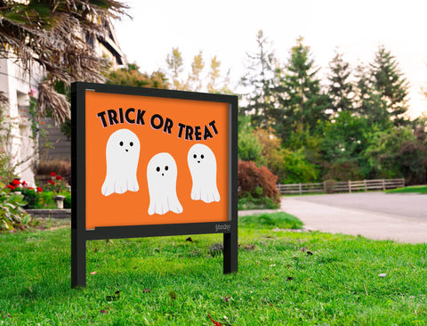 Trick Or Treat Ghosts Yardsy Sign Yard