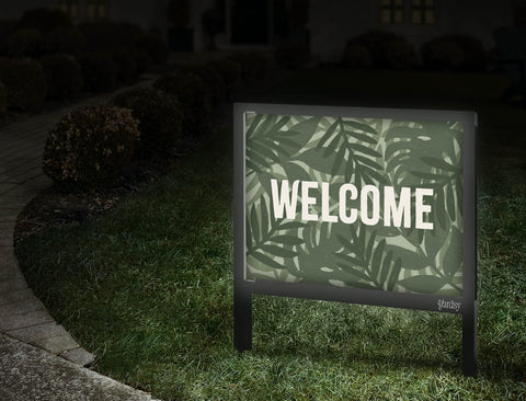 Tropical Welcome Yardsy Signsign Walkway.Jpg
