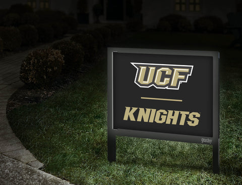 Ucf Knights Black Yardsy Sign Walkway