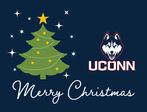 UConn Merry Christmas Yardsy Sign yard sign