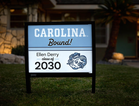 UNC College Bound Custom Yardsy Sign yard sign