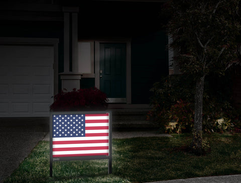Usa Flag Yardsy Sign Front Door.Jpg