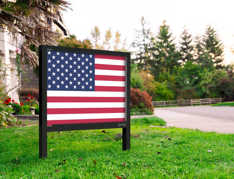 Usa Flag Yardsy Sign Yard.Jpg