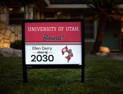 Utah College Bound Custom Yardsy Sign yard sign