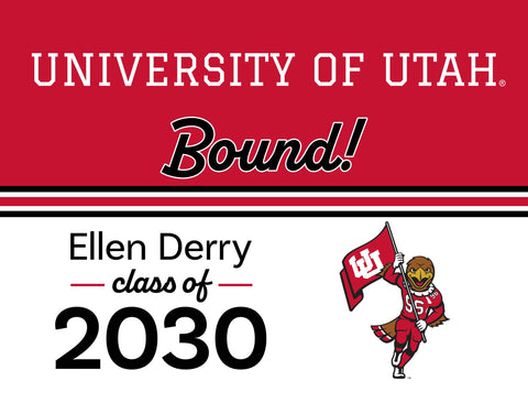 Utah College Bound Custom Yardsy Sign yard sign