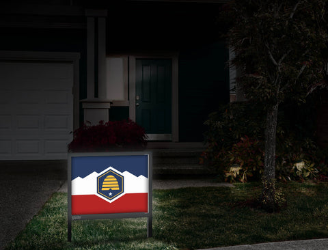 Utah Flag Yardsy Sign Front Door