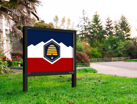 Utah Flag Yardsy Sign Yard