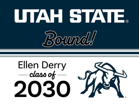 Utah State College Bound Custom Yardsy Sign yard sign