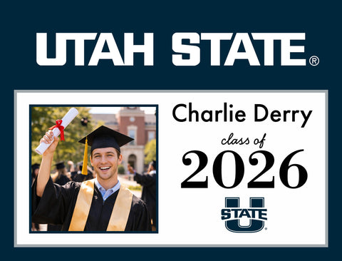 Utah State Graduate Custom Yardsy Sign yard sign