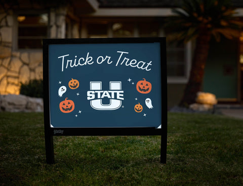Utah State Halloween Trick Or Treat Yardsy Sign yard sign