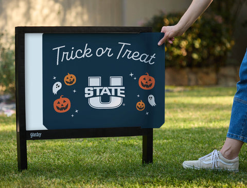 Utah State Halloween Trick Or Treat Yardsy Sign yard sign