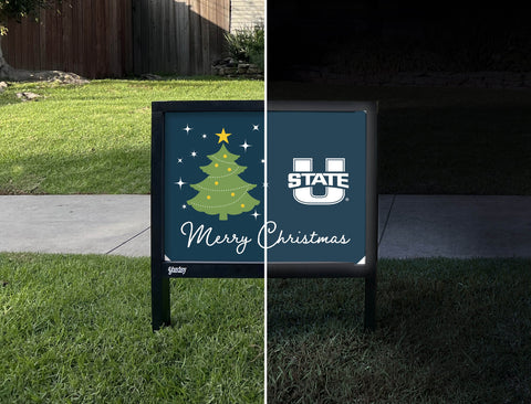 Utah State Merry Christmas Yardsy Sign yard sign