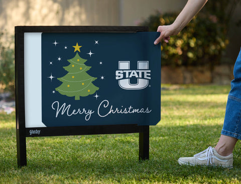 Utah State Merry Christmas Yardsy Sign yard sign