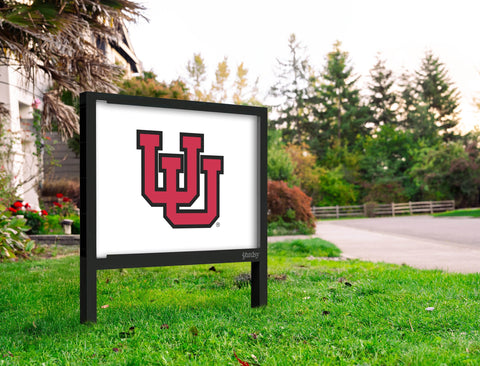 Utah U U Black Outline Yard