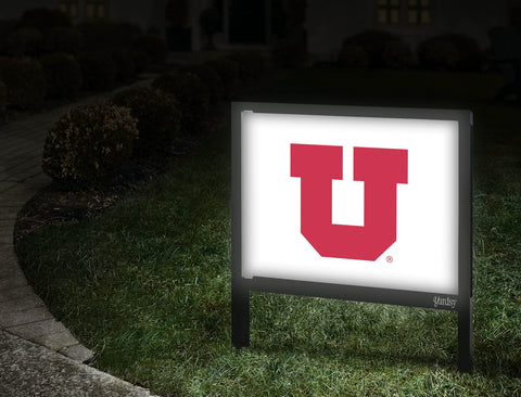 Utah "U" White Yardsy Sign