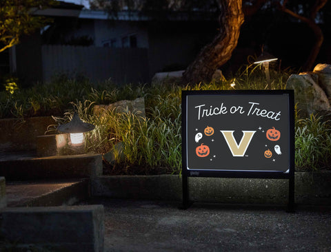 Vanderbilt Halloween Trick Or Treat Yardsy Sign yard sign