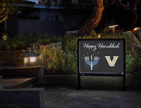 Vanderbilt Happy Hanukkah Yardsy Sign yard sign