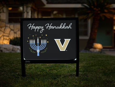 Vanderbilt Happy Hanukkah Yardsy Sign yard sign