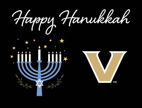Vanderbilt Happy Hanukkah Yardsy Sign yard sign