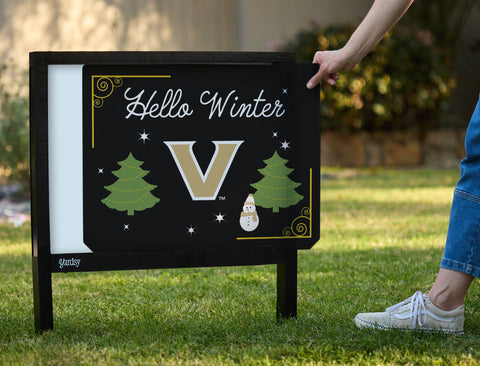 Vanderbilt Hello Winter Yardsy Sign yard sign