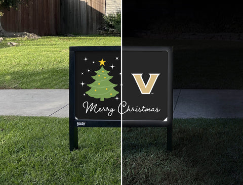 Vanderbilt Merry Christmas Yardsy Sign yard sign