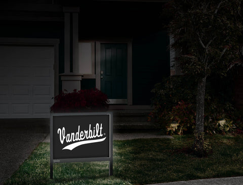 Vanderbilt University Script Black Yardsy Sign