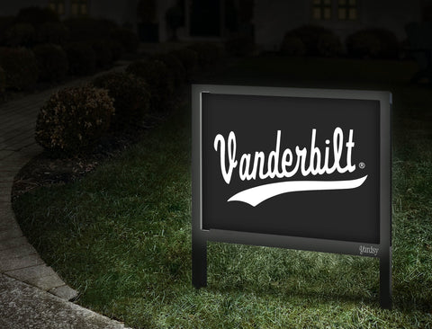 Vanderbilt University Script Black Yardsy Sign