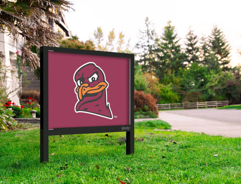 Virginia Tech Hokies Bird Mascot Maroon Yardsy Sign Yard