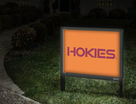 Virginia Tech Hokies Orange Yardsy Sign