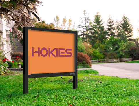 Virginia Tech Hokies Orange Yardsy Sign
