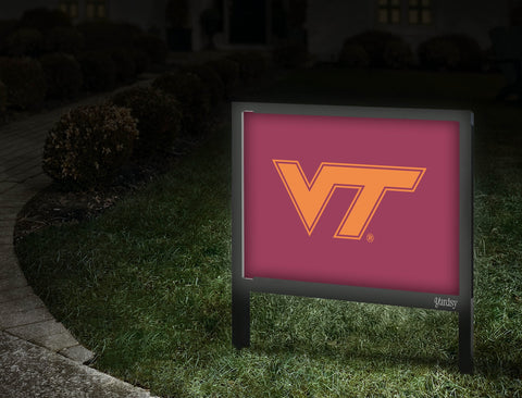 Virginia Tech VT Athletics Mark Maroon Yardsy Sign