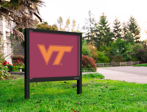 Virginia Tech VT Athletics Mark Maroon Yardsy Sign