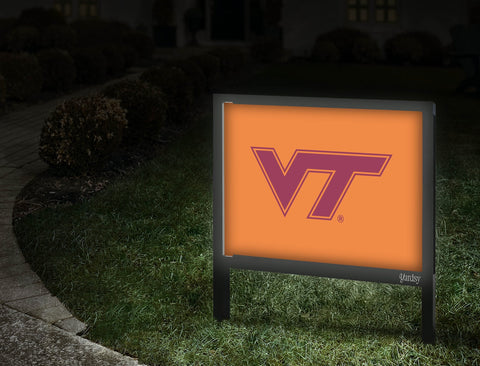 Virginia Tech Vt Athletics Mark Orange Yardsy Sign Walkway