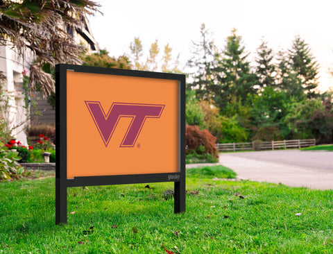 Virginia Tech VT Athletics Mark Orange Yardsy Sign