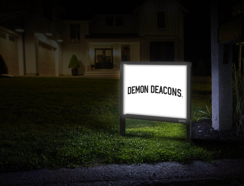 Wake Forest Demon Deacons Wordmark White Mailbox