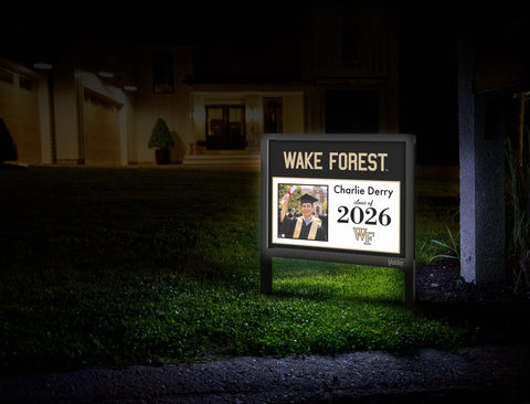 Wake Forest Graduate Custom Yardsy Sign yard sign