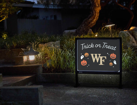 Wake Forest Halloween Trick Or Treat Yardsy Sign yard sign