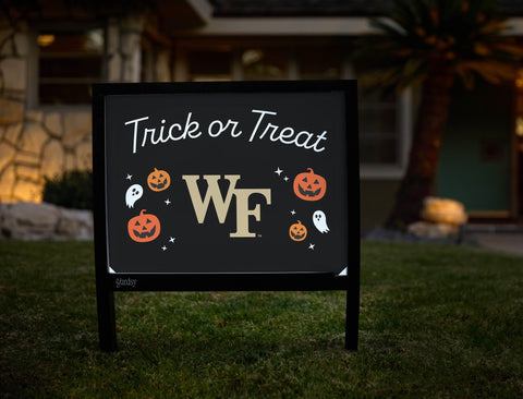Wake Forest Halloween Trick Or Treat Yardsy Sign yard sign