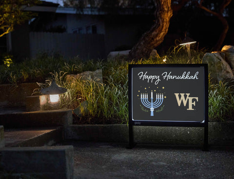 Wake Forest Happy Hanukkah Yardsy Sign yard sign