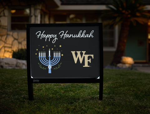 Wake Forest Happy Hanukkah Yardsy Sign yard sign