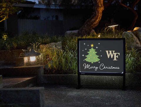 Wake Forest Merry Christmas Yardsy Sign yard sign