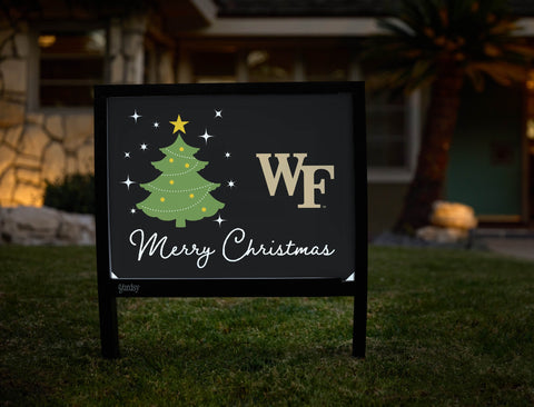 Wake Forest Merry Christmas Yardsy Sign yard sign