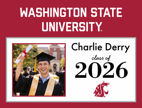 Washington State Graduate Custom Yardsy Sign yard sign