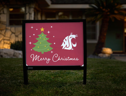 Washington State Merry Christmas Yardsy Sign yard sign
