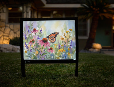Watercolor Butterfly Yardsy Sign yard sign